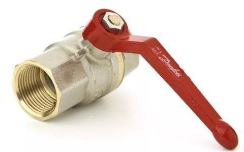 Danfoss 065B8208 - Латунный шаровой кран с внутренней резьбой Ду 20 мм, PN 40 бар