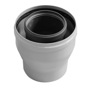 Переходник коаксиальный с ф80/125 мм на ф60/100 мм, HT Baxi