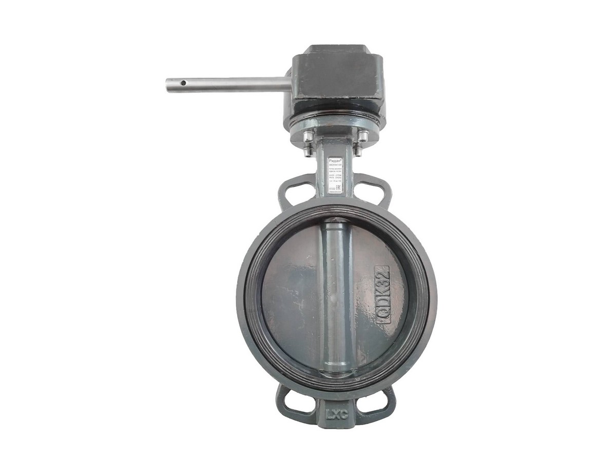 Ridan 082X4413R - Затвор дисковый поворотный РИДАН ЗДМ 04.16.200 PN16 DN200 корпус GG25, диск - чугун GGG40, уплотнение EPDM, управление - червячный