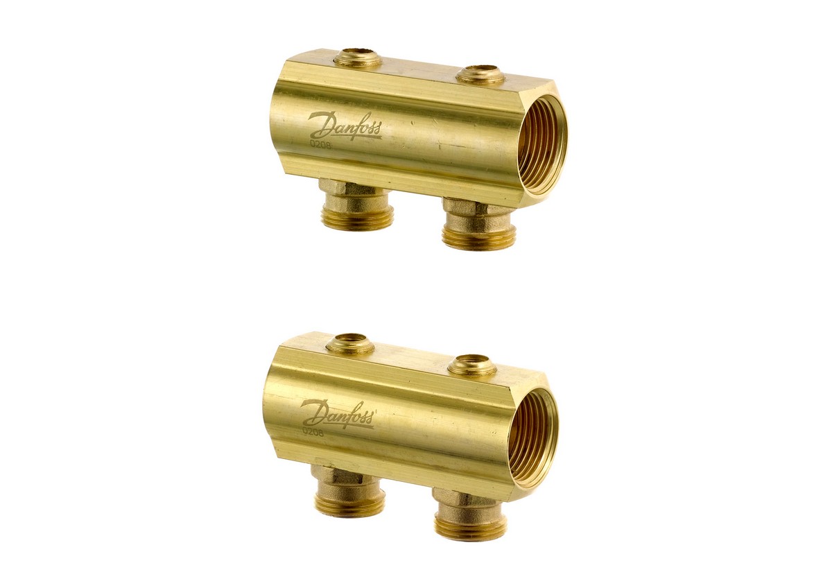 Danfoss 088U0542 - FHF Коллектор с запорн. вентилем 2+2