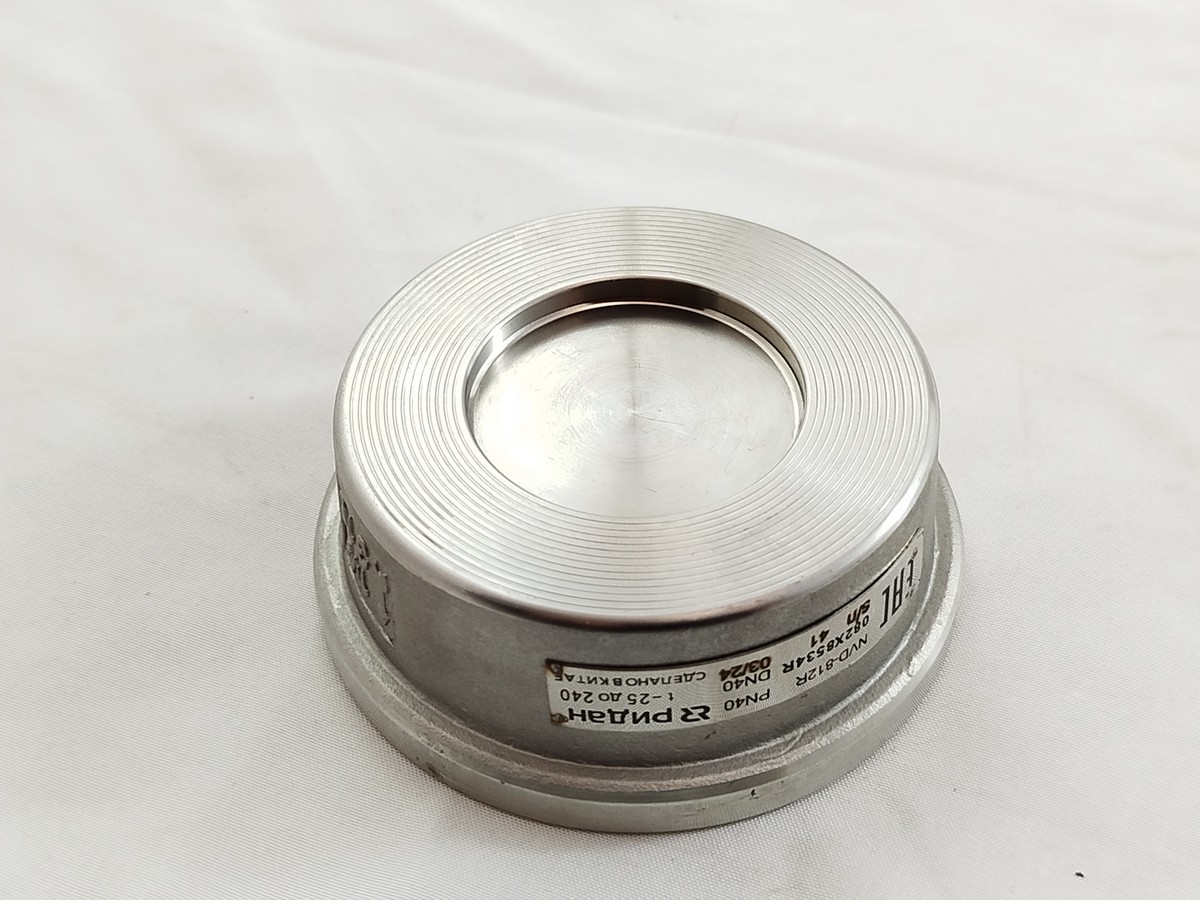 Ridan 082X8534R - NVD-812R PN40 DN40 Клапан обратный межфланцевый пружинный тарельчатый,нерж AISI 316