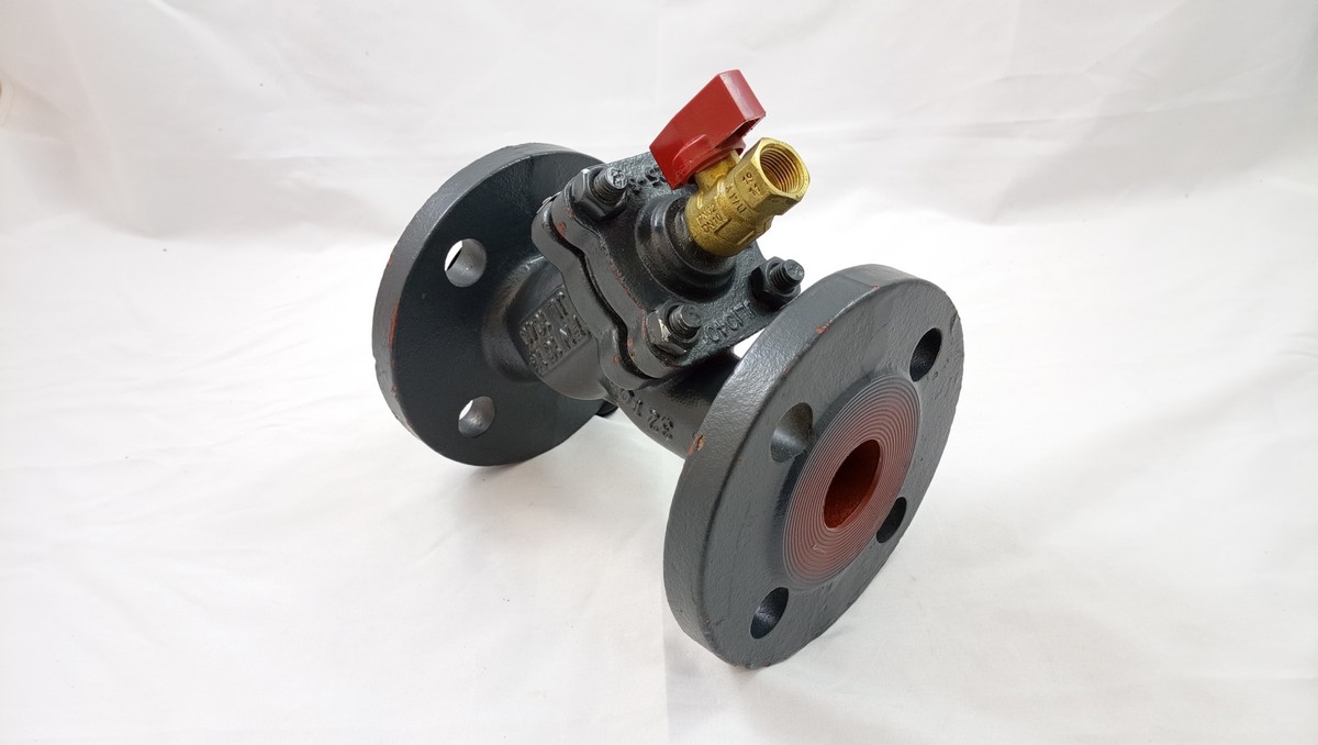Danfoss 065B7729 - Фильтр сетчатый FVF Ду32 со сливным краном, чугун, фланцевый, Ру16