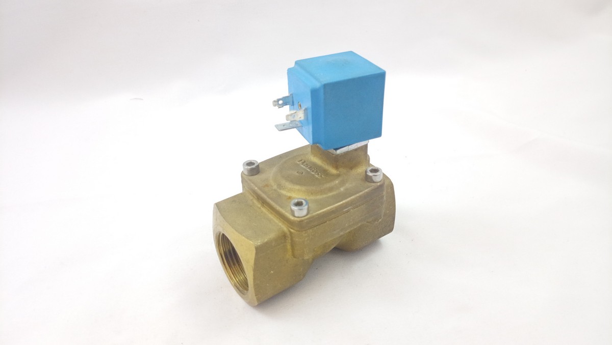 Danfoss 042U426632 - Клапан электромагнитный EV220W, Ду 22 мм, латунь,NBR,1, НЗ, с катушкой AS 230AS 220-230В, 50 Гц