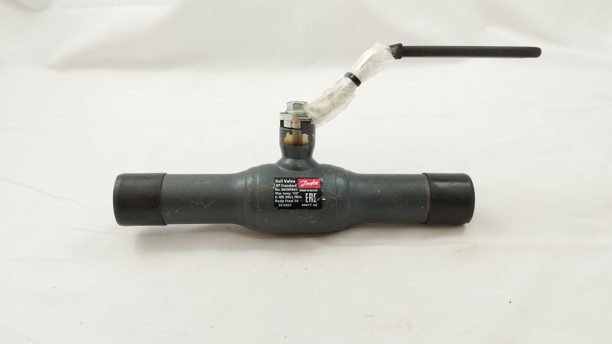 Danfoss 065N9602 - JIP Standard WW Кран шаровой под приварку Ду25 Ру16 Тмакс=150С с рукояткой