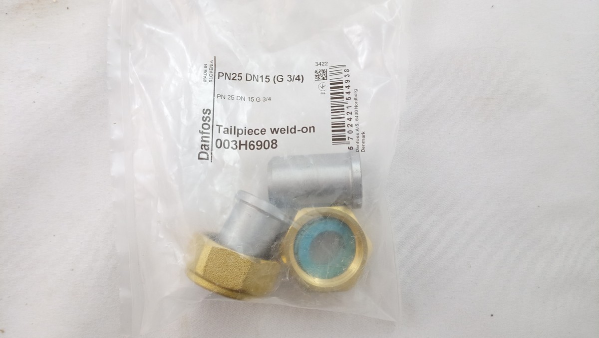Danfoss 003H6908 - привар. фитинги для регул-в Ду15 Pу25