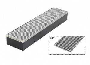 Конвектор медно-алюминиевый внутрипольный Mini Canal с решеткой SNA H09 L130 T26 JagaRus